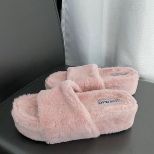 Steve Madden Pink Platform Slippers